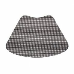 Fishnet 19 in. x 13 in. Black PVC Covered Jute Wedge Placemat (Set of 6) by Kraftware