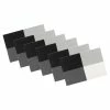 EveryTable 18 in. x 12 in. Black & White 4-Corner PVC Placemat (Set of 6) by Kraftware