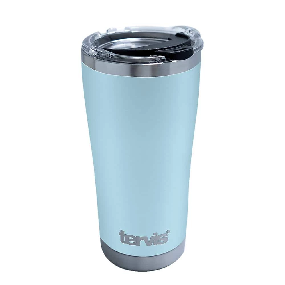 Purist Blue Powder Coat 20 oz. Stainless Steel Tumbler with Lid by Tervis 1 Purist Blue Powder Coat 20 oz. Stainless Steel Tumbler with Lid by Tervis