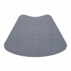 Fishnet 19 in. x 13 in. Navy PVC Covered Jute Wedge Placemat (Set of 6) by Kraftware