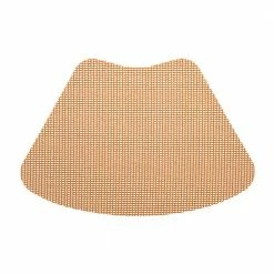 Fishnet 19 in. x 13 in. Toffee PVC Covered Jute Wedge Placemat (Set of 6) by Kraftware