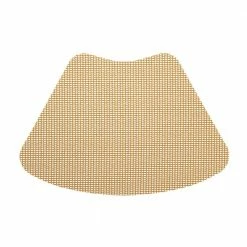Fishnet 19 in. x 13 in. Bronze Mist PVC Covered Jute Wedge Placemat (Set of 6) by Kraftware