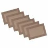 EveryTable 18 in. x 12 in. Two-Tone Taupe PVC Placemat (Set of 6) by Kraftware