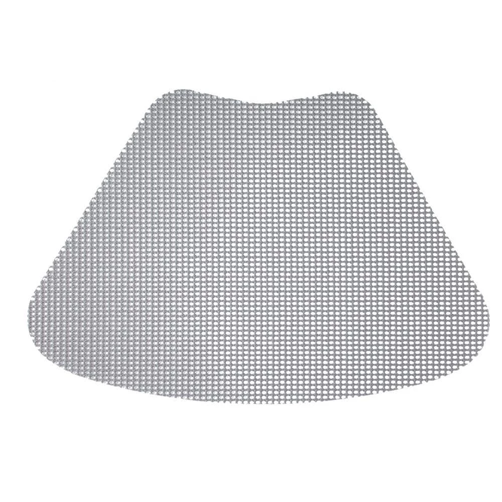 Fishnet 19 in. x 13 in. Ultimate Gray PVC Covered Jute Wedge Placemat (Set of 6) by Kraftware 1 Fishnet 19 in. x 13 in. Ultimate Gray PVC Covered Jute Wedge Placemat (Set of 6) by Kraftware