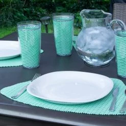 Fishnet 22 oz. Green Ash Doublewall Insulated Drinkware (Set of 4) by Kraftware -Kraftware Sales Store green ash kraftware drinking glasses sets 40024 31 1000