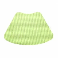 Fishnet 19 in. x 13 in. Lime Green PVC Covered Jute Wedge Placemat (Set of 6) by Kraftware