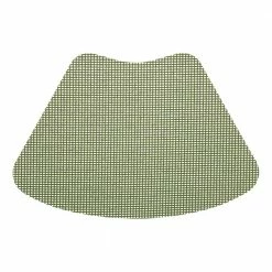 Fishnet 19 in. x 13 in. Kale Green PVC Covered Jute Wedge Placemat (Set of 6) by Kraftware