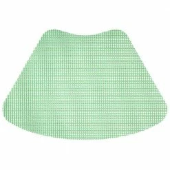 Fishnet 19 in. x 13 in. Green Ash PVC Covered Jute Wedge Placemat (Set of 6) by Kraftware