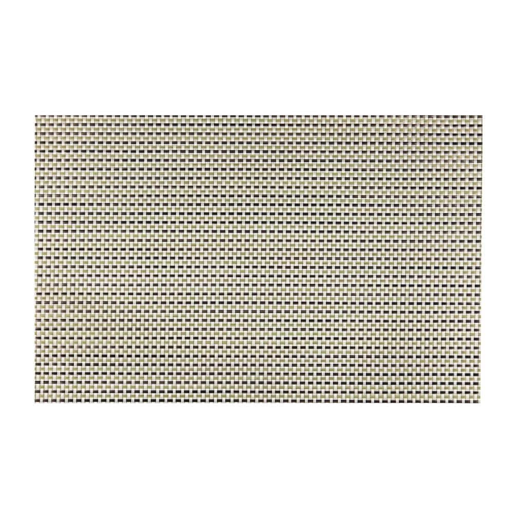 EveryTable 18 in. x 12 in. Transparent Moss Green Woven PVC Placemat (Set of 6) by Kraftware 2 EveryTable 18 in. x 12 in. Transparent Moss Green Woven PVC Placemat (Set of 6) by Kraftware - Image 2