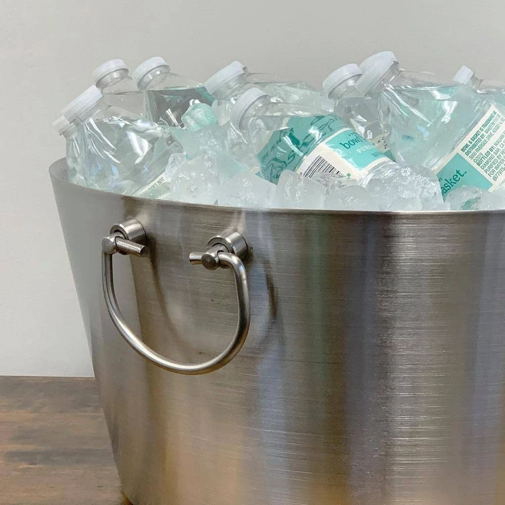 19 in. Insulated Stainless Steel Party Tub by Kraftware 6 19 in. Insulated Stainless Steel Party Tub by Kraftware - Image 6