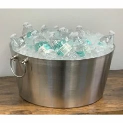 19 in. Insulated Stainless Steel Party Tub by Kraftware 9 19 in. Insulated Stainless Steel Party Tub by Kraftware -Kraftware Sales Store kraftware beverage tubs 71221 4f 1000