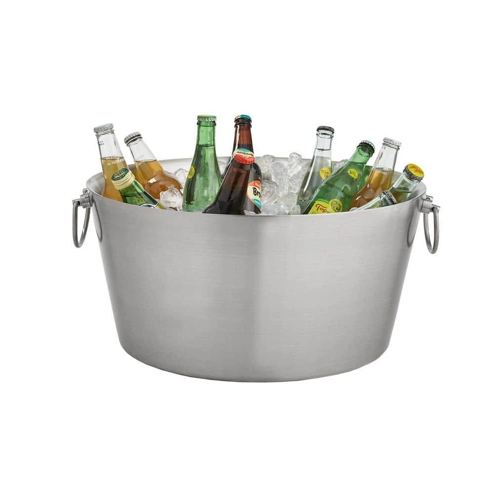 19 in. Insulated Stainless Steel Party Tub by Kraftware 2 19 in. Insulated Stainless Steel Party Tub by Kraftware - Image 2