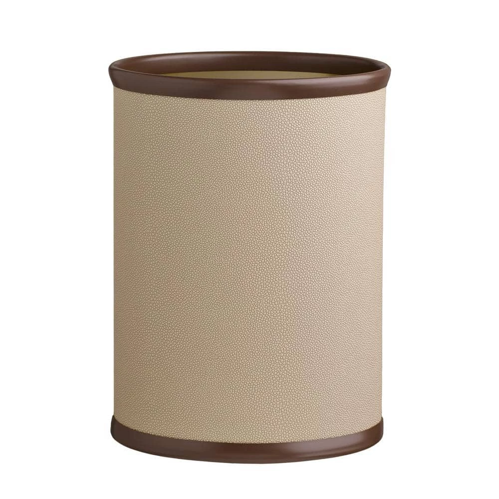 Cosmopolitan 13 Qt. Latte Oval Waste Basket by Kraftware 1 Cosmopolitan 13 Qt. Latte Oval Waste Basket by Kraftware
