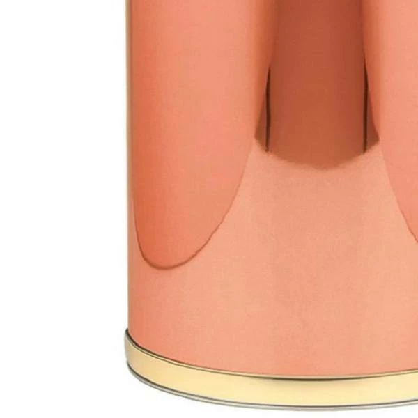 Mylar 8 qt. Polished Copper and Brass Round Waste Basket by Kraftware 2 Mylar 8 qt. Polished Copper and Brass Round Waste Basket by Kraftware - Image 2