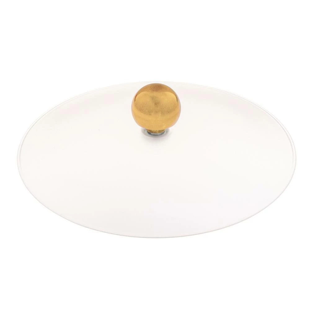 Sophisticates 2 Qt. Black and Polished Brass Tall Ice Bucket with Lucite Lid by Kraftware 2 Sophisticates 2 Qt. Black and Polished Brass Tall Ice Bucket with Lucite Lid by Kraftware - Image 2