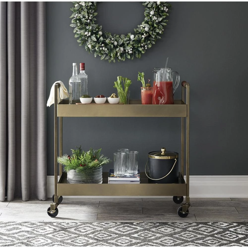 Sophisticates 3 Qt. Black w/Polished Brass Ice Bucket with Bale Handle, Metal Cover by Kraftware 4 Sophisticates 3 Qt. Black w/Polished Brass Ice Bucket with Bale Handle, Metal Cover by Kraftware - Image 4