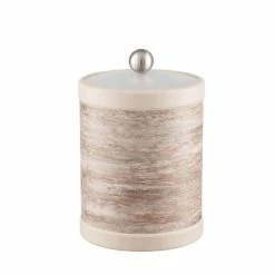 Quarry Smoke Stone 2 Qt. Tall Ice Bucket with Bale Handle and Acrylic Lid by Kraftware