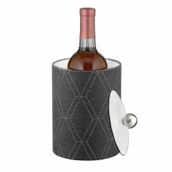 2 Qt. Stonehenge Midnight Tall Ice Bucket with Acrylic Lid by Kraftware