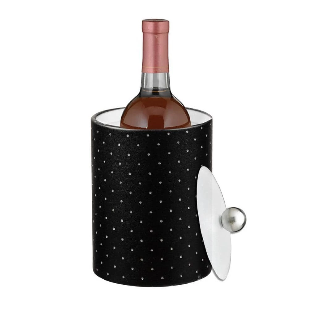 2 Qt. Nova Ebonite Tall Ice Bucket with Acrylic Lid by Kraftware 1 2 Qt. Nova Ebonite Tall Ice Bucket with Acrylic Lid by Kraftware