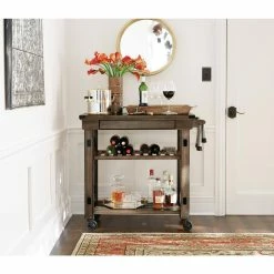 Americano 3 Qt. Polished Chrome & Brass Ice Bucket with Brass Lid, Wood Side Handles by Kraftware 5 Americano 3 Qt. Polished Chrome & Brass Ice Bucket with Brass Lid, Wood Side Handles by Kraftware -Kraftware Sales Store kraftware ice buckets 70194 31 1000