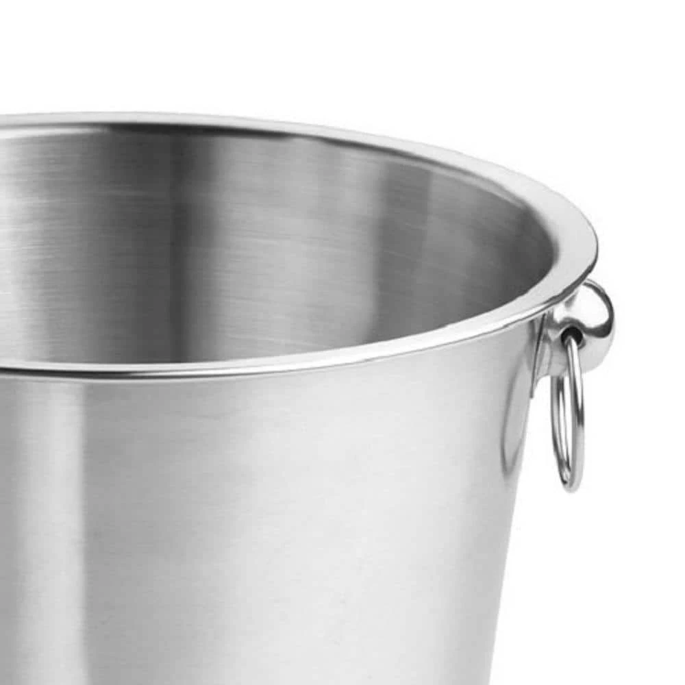 Single Wall Champagne Bucket with Ring Handles by Kraftware 2 Single Wall Champagne Bucket with Ring Handles by Kraftware - Image 2