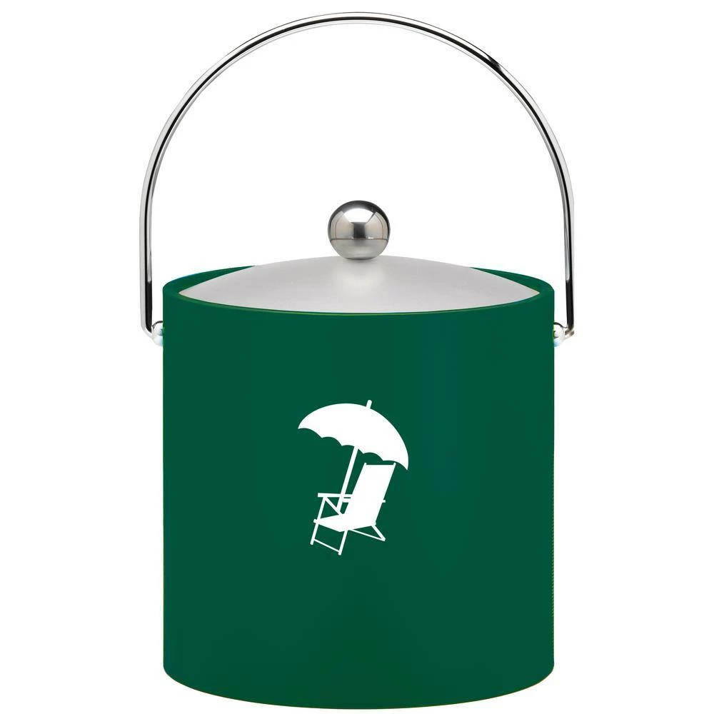 Kasualware Beach Chair 5-Piece Ice Bucket and Doublewall Tumbler Set by Kraftware 2 Kasualware Beach Chair 5-Piece Ice Bucket and Doublewall Tumbler Set by Kraftware - Image 2