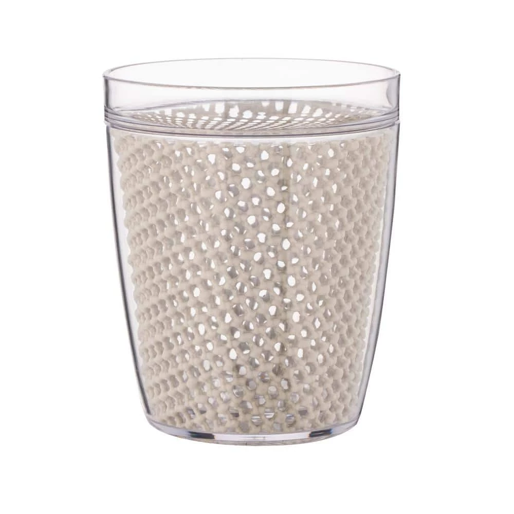 Fishnet 14 oz. Light Gray Doublewall Insulated Drinkware (Setof 4) by Kraftware 2 Fishnet 14 oz. Light Gray Doublewall Insulated Drinkware (Setof 4) by Kraftware - Image 2