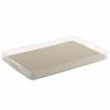 Fishnet 19 in. W x 1.5 in. H x 13 in. D Rectangular Light Gray Acrylic Serving Tray by Kraftware