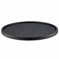 Cosmopolitan 14 in. Round Serving Tray in Noir by Kraftware