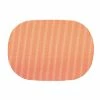 Fishnet 17 in. x 12 in. Peach Echo PVC Covered Jute Oval Placemat (Set of 6) by Kraftware