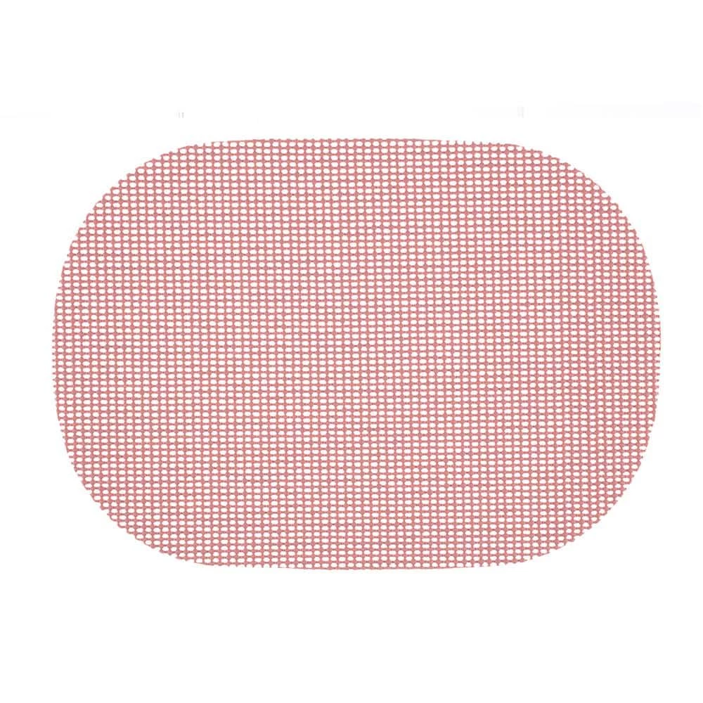 Fishnet 17 in. x 12 in. Orchid PVC Covered Jute Oval Placemat (Set of 6) by Kraftware 1 Fishnet 17 in. x 12 in. Orchid PVC Covered Jute Oval Placemat (Set of 6) by Kraftware