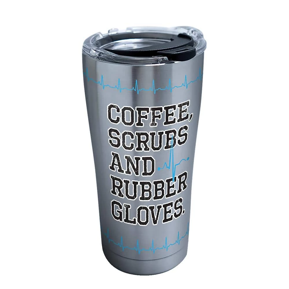 Coffee Scrubs Nurselife 20 oz. Stainless Steel Tumbler with Lid by Tervis 1 Coffee Scrubs Nurselife 20 oz. Stainless Steel Tumbler with Lid by Tervis