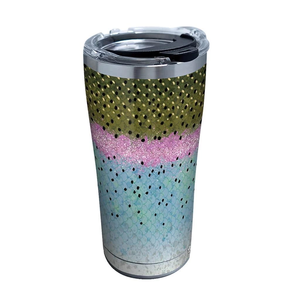 Rainbow Trout Pattern 20 oz. Stainless Steel Tumbler with Lid by Tervis 1 Rainbow Trout Pattern 20 oz. Stainless Steel Tumbler with Lid by Tervis