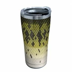Kraftware Sales Store 22 Largemouth Bass Pattern 20 oz. Stainless Steel Tumbler with Lid by Tervis