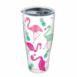 Flamingo Pattern 30 oz. Stainless Steel Tumbler with Lid by Tervis