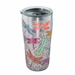 Dragonfly Mandala 20 oz. Stainless Steel Tumbler with Lid by Tervis