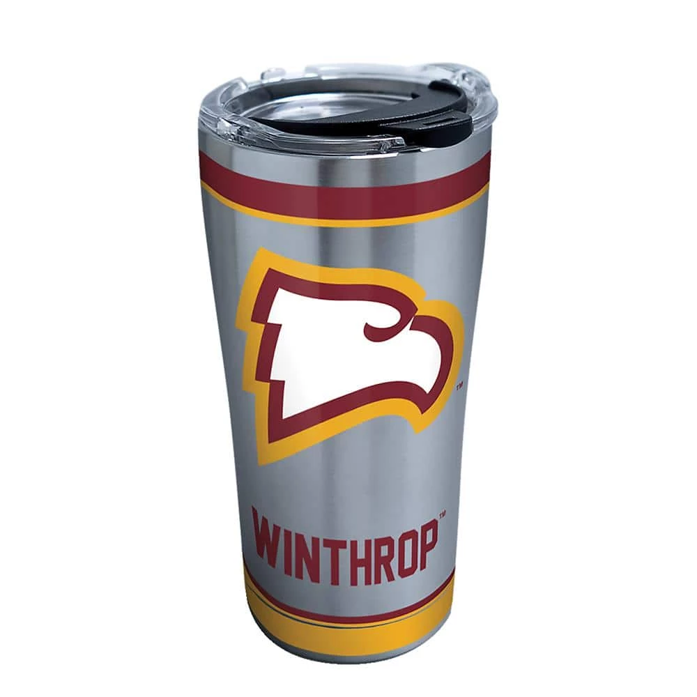 Winthrop University Tradition 20 oz. Stainless Steel Tumbler with Lid by Tervis 1 Winthrop University Tradition 20 oz. Stainless Steel Tumbler with Lid by Tervis