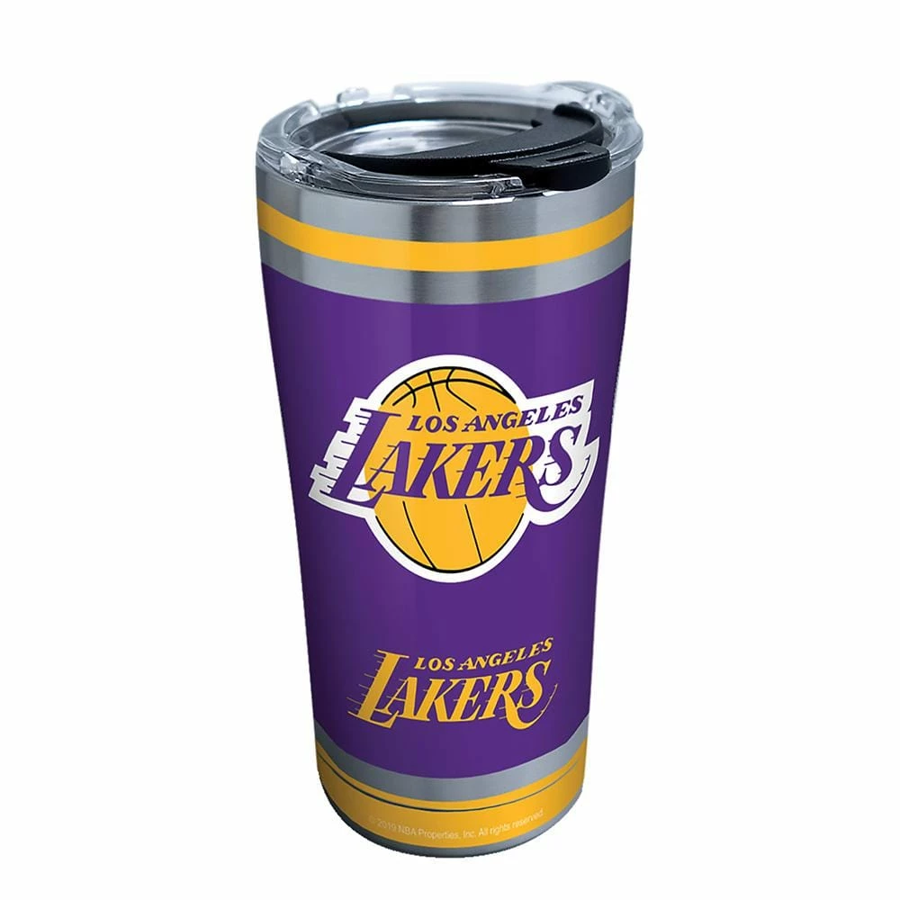 NBA Los Angeles Lakers Swish 20 oz. Stainless Steel Tumbler with Lid by Tervis 1 NBA Los Angeles Lakers Swish 20 oz. Stainless Steel Tumbler with Lid by Tervis