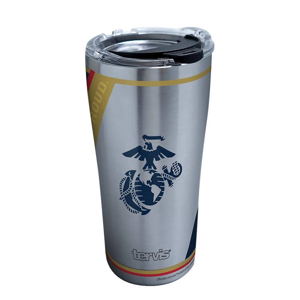 Mrnes Forever Proud 20 oz. Stainless Steel Travel Mugs Tumbler with Lid by Tervis 1 Mrnes Forever Proud 20 oz. Stainless Steel Travel Mugs Tumbler with Lid by Tervis