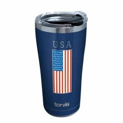 USA Flag 20 oz. Stainless Steel Travel Mugs Tumbler with Lid by Tervis