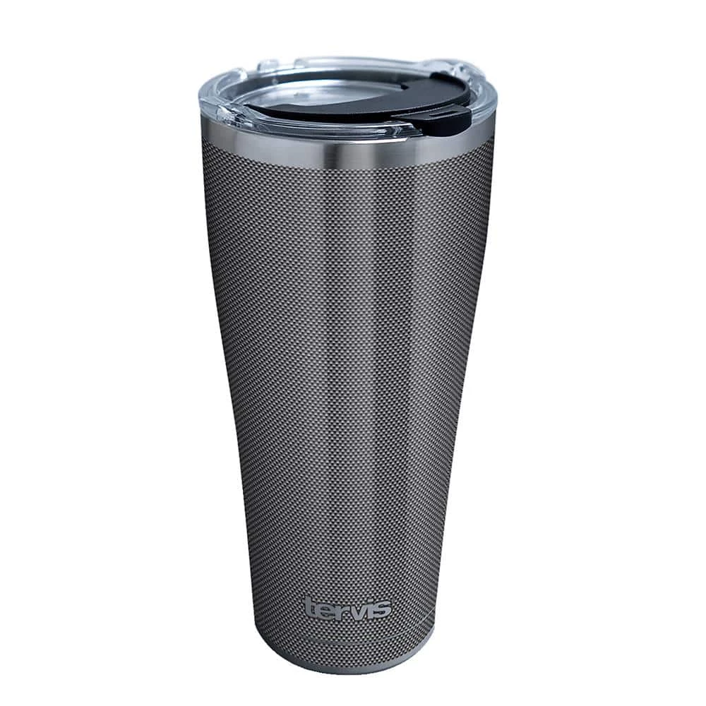 Carbon Fiber Pattern 30 oz. Stainless Steel Travel Mugs Tumbler with Lid by Tervis 1 Carbon Fiber Pattern 30 oz. Stainless Steel Travel Mugs Tumbler with Lid by Tervis