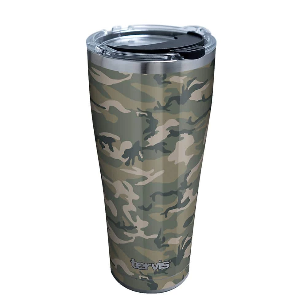 Jungle Camo 30 oz. Stainless Steel Tumbler with Lid by Tervis 1 Jungle Camo 30 oz. Stainless Steel Tumbler with Lid by Tervis