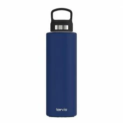 Deepwater 40 oz. Blue Standard Wide Mouth Water Bottle Powder Coated Standard Lid by Tervis
