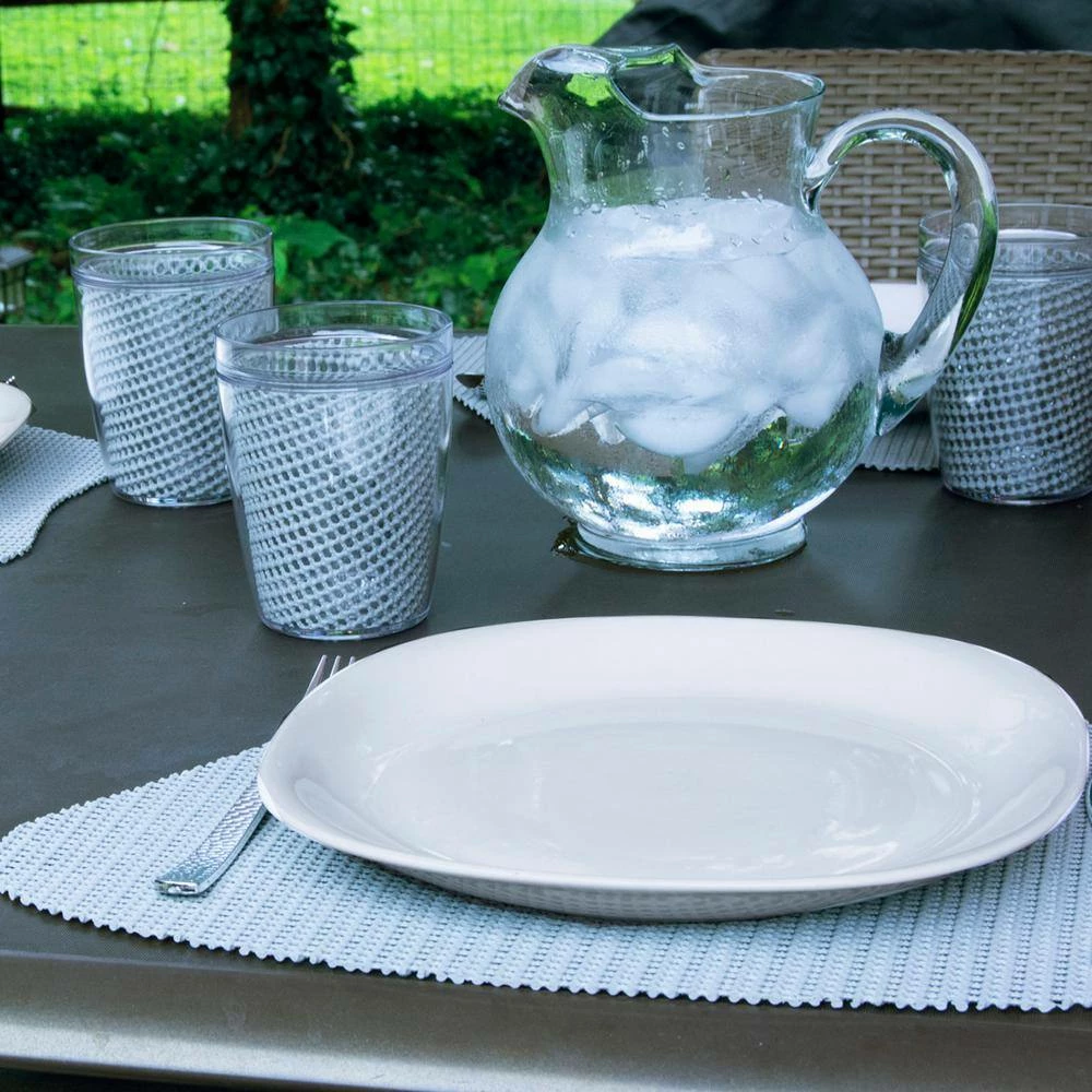 Fishnet 14 oz. Ultimate Gray Doublewall Insulated Drinkware (Set of 4) by Kraftware 4 Fishnet 14 oz. Ultimate Gray Doublewall Insulated Drinkware (Set of 4) by Kraftware - Image 4