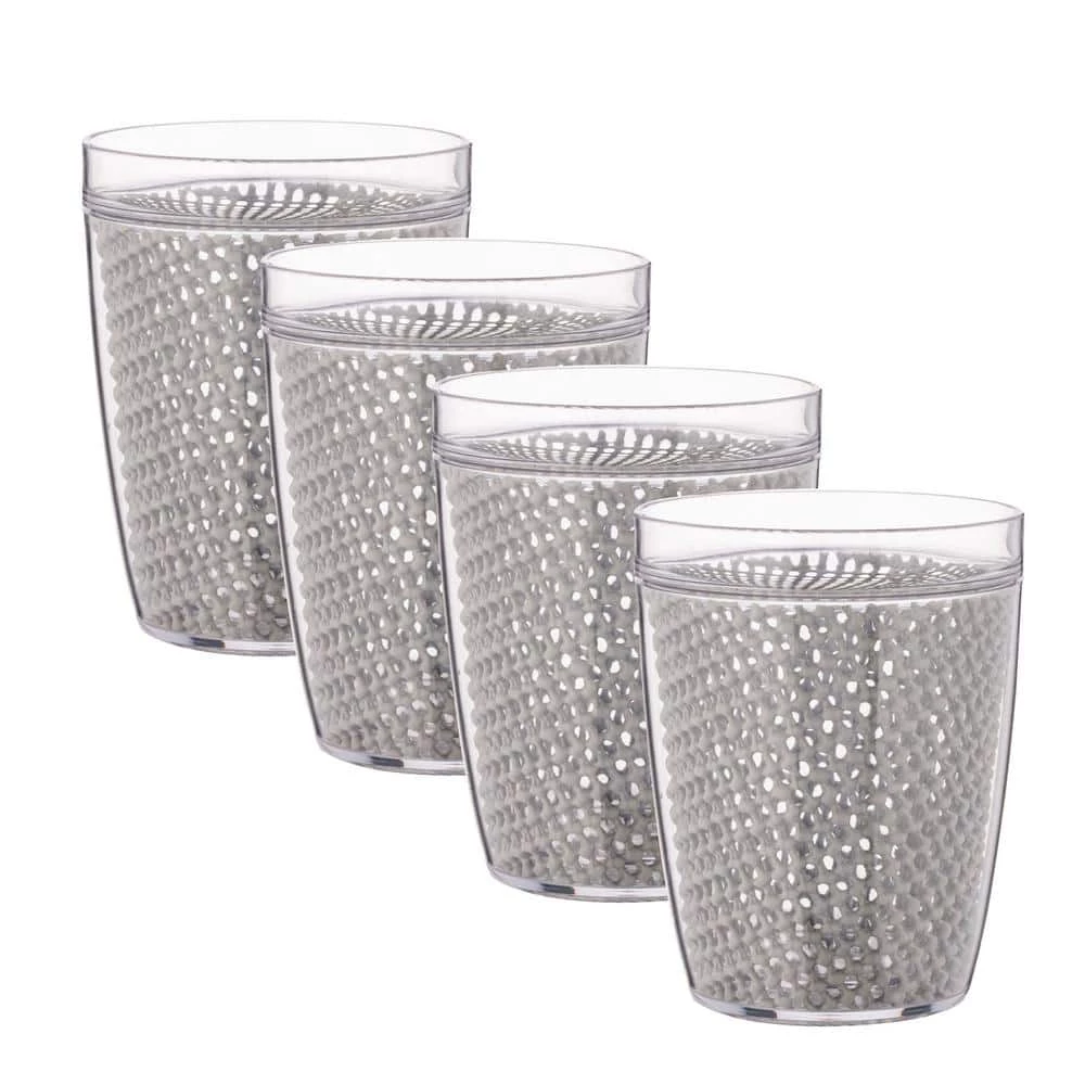Fishnet 14 oz. Ultimate Gray Doublewall Insulated Drinkware (Set of 4) by Kraftware 1 Fishnet 14 oz. Ultimate Gray Doublewall Insulated Drinkware (Set of 4) by Kraftware