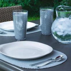 Fishnet 22 oz. Ultimate Gray Doublewall Insulated Drinkware (Set of 4) by Kraftware 7 Fishnet 22 oz. Ultimate Gray Doublewall Insulated Drinkware (Set of 4) by Kraftware -Kraftware Sales Store ultimate gray kraftware drinking glasses sets 39924 31 1000