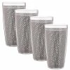 Fishnet 22 oz. Ultimate Gray Doublewall Insulated Drinkware (Set of 4) by Kraftware