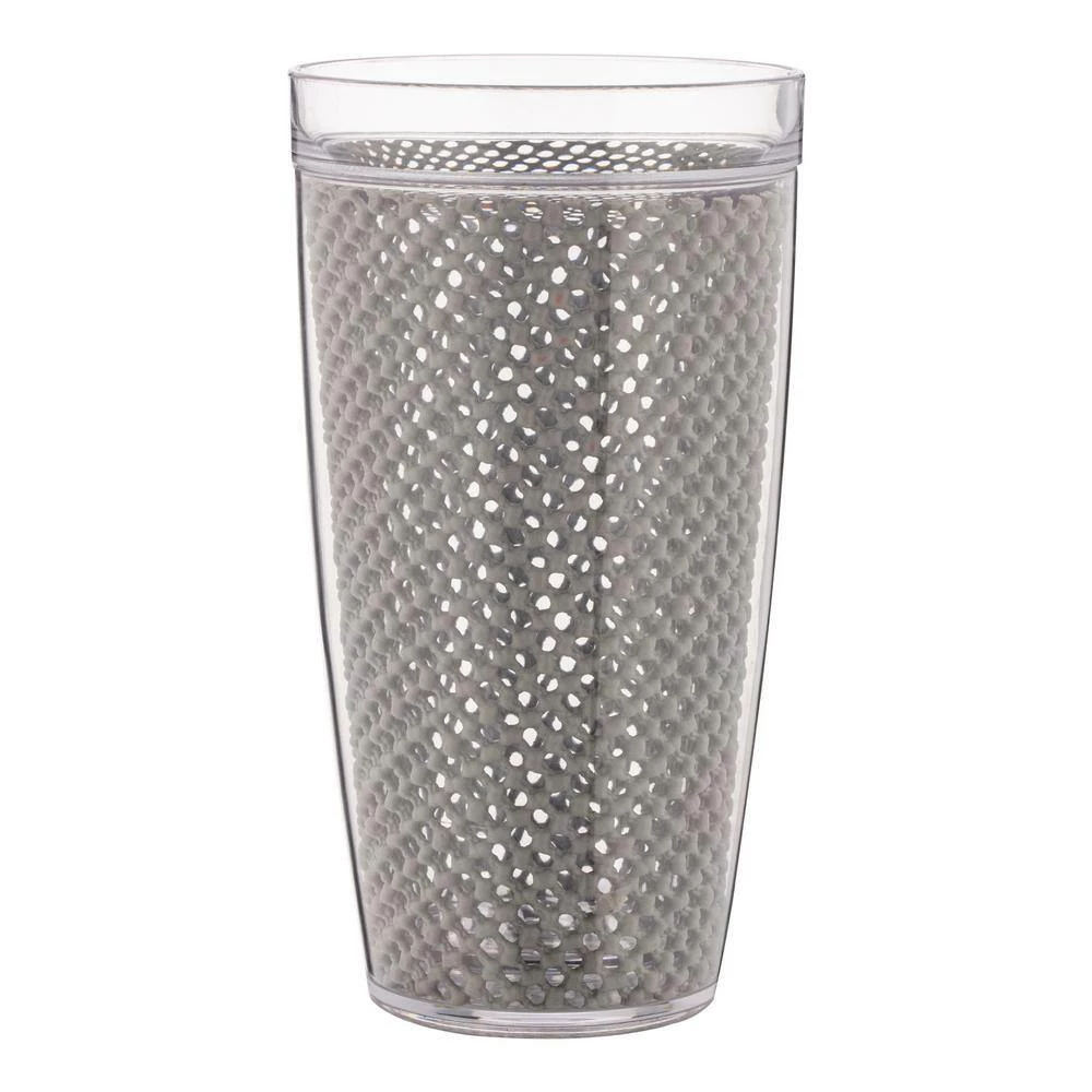 Fishnet 22 oz. Ultimate Gray Doublewall Insulated Drinkware (Set of 4) by Kraftware 2 Fishnet 22 oz. Ultimate Gray Doublewall Insulated Drinkware (Set of 4) by Kraftware - Image 2