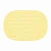 Fishnet 17 in. x 12 in. Lemon PVC Covered Jute Oval Placemat (Set of 6) by Kraftware