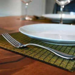 EveryTable 18 in. x 12 in. Golden Waves PVC Placemat (Set of 6) by Kraftware 6 EveryTable 18 in. x 12 in. Golden Waves PVC Placemat (Set of 6) by Kraftware -Kraftware Sales Store yellows golds kraftware placemats 46547 4f 1000